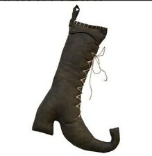 Rustic Primitive Halloween Witch Boot ( 13