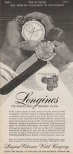1956 Longines Watches - Man Hands Set Hold Stopwatch - Wittnauer - Print Ad Art picture