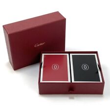 Authentic Cartier Playing Cards Black Red 2 Sets Gift From Cartier  picture