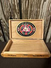 Antique Wooden Cigar Box Rolled In 1999 In The Dominican Republic picture