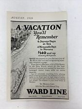 1926 WARD LINE Havana Vacation Cruises Print Ad Steamship Magazine Antique picture