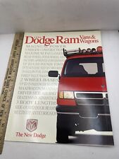 1996 Dodge Ram Vans And Wagons Dealership Brochure GAB8 picture