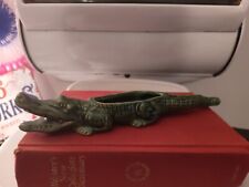 Vintage Mini Alligator Crocodile Planter Ceramic Glazed Japan? Wide Mouth  picture