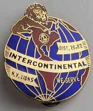Rare 1981 Vtg Lions Club International Intercontinental Pin Dist 20-R2 Cervantes picture