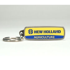 New Holland Agriculture Colored Logo Metal Key Chain Ring Tag Spec Cast ZJD1053 picture