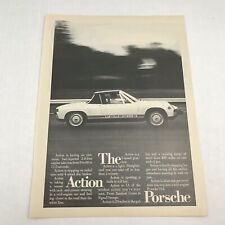Vtg 1973 Print Ad Action Porsche Advertising Art  picture
