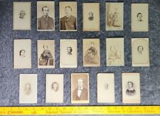 Cabinet Cards Lot Of 17 1800's Fred S. Crowell, W. Brown Photography picture
