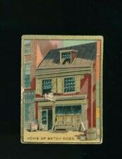 1910-11 T69 Helmar Historic Homes home of Betsy Ross tough american flag  picture