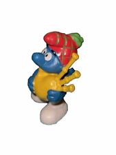Smurf Smurfs Vintage Peyo Schleich Germany Bully Scottish Bagpipe Toy Figure picture