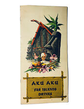 Vintage Aku Aku Drink Menu Polynesian Bar Restaurant Stardust Las Vegas NV picture