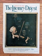 February 25 1922 Literary Digest COVER ONLY Rockwell Cream of Wheat ad on back picture
