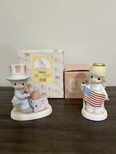 Precious Moments Patriotic Figurines-STAND BESIDE HER & LET FREEDOM RING picture