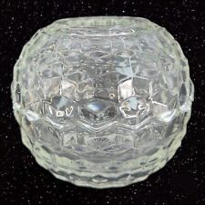 Homco USA Fairy Lamp Tea Light Clear Glass Colony Candle Holder Whitehall VTG picture