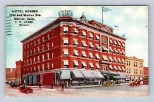 Denver CO-Colorado, Hotel Adams, Advertisement, Antique, Vintage c1912 Postcard picture