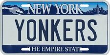 Yonkers New York Metal License Plate picture
