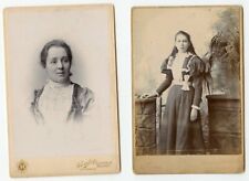 2 Cabinet Photos - Pretty Young Ladies - Belfast, Ireland - Nice Condition  picture