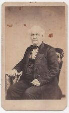 ANTIQUE CDV C. 1860s A.G. KEET HANDSOME OLD MAN IN SUIT HARRISBURG PENNSYLVANIA picture