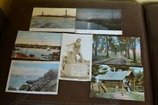 (7) Vintage 1906 Gloucester MA Twin Lights HERMIT Mother Ann HARBOR Postcards picture