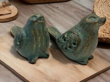 Pair of Cast Iron Green/Gold 3