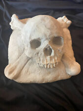 Skull and Crossbones architectural fragment casting Masonic temple? Skull&Bones? picture