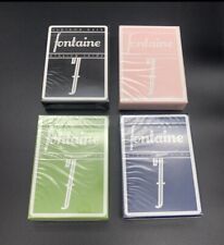 FONTAINE SUPREME BACK Black Pink Green Trio Set & Sleight Edition playing cards picture