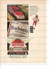 1985 Budweiser Beer Racing Vintage Magazine Ad   Motorcraft   Kenny Bernstein picture