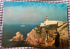 Vintage Cont. Postcard - Sao Vicente Cape Lighthouse in The Algarve, Portugal picture