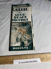 Vint 1932 Travel Brochure Quebec Canada The Good Roads Province Resorts Bathing picture
