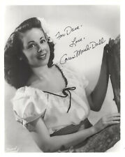 CAREN MARSH-DOLL HAND SIGNED 8x10 PHOTO+COA     WIZARD OF OZ    TO DAVE picture