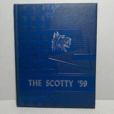 Virginia Scottsville High School Vintage 1959 The Scotty Yearbook Hardcover picture