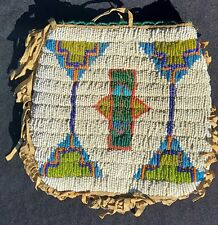 Northern Plains Native American Indian Beaded Pouch Bag picture
