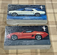 TWO Sealed Packs Car & Driver 30th Anniversary Ford Mustang Collection 1993 picture
