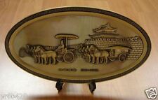 NICE CHINA  CHARIOT & HORSES  100% BRONZE picture