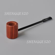 Portable Rosewood Wooden Tobacco Pipe Enchase Duke Don Straight Stem Small picture