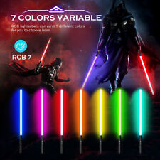 Star Wars 2in1 RGB FX Dueling Light saber Metal Hilt Dual LightS Detachable USB picture
