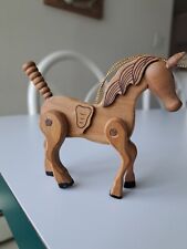 Vintage Wooden Horse Ornament H 4