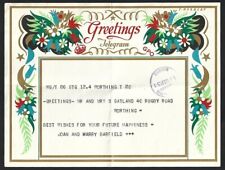 (AOP) GB 1951 used greeting telegram picture