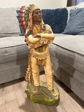 vintage native American Indian statue from universal statuary corp. 1980 752  picture