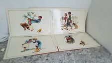 Set of 4 VTG Normal Rockwell Young Love Placemats picture