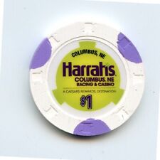 1.00 Chip from the Harrahs Casino Columbus Nebraska H&C picture