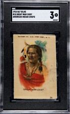 1910 S67 Tobacco Silks GREAT WAR CHIEF American Indian Chiefs (Tokio) #10 SGC 3 picture