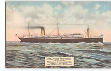 1917~First SS Matsonia Postcard ~ Hand-Tinted Matson USS WWI Transport Ship -L1 picture