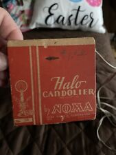 SUPER RARE 1950s-60s NOMA Candelabra  With Light Halo WORKS WITH BOX picture