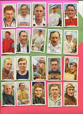 1936 GALLAHER LTD CIGARETTES SPORTING PERSONALITIES 20 TOBACCO CARD LOT picture