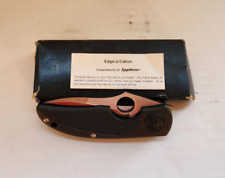 Spyderco C37PSBK Walker Lightweight in Original Box Never Used or Carried/Nice picture