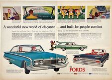 1960 Ford Motor Co Starliner Sunliner Blue Advertising Thunderbird Vtg Print Ad picture