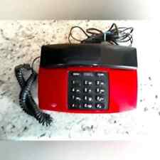 Radio Shack Tudor 43-818 Corded Telephone Red and Black picture