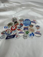 Vintage Political Button Presidential And Local Buttons Vintage Lot Of 25 B picture