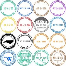 National Park Passport Cancellation Stamp Stickers- Custom Passport Stamps picture