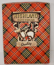 Highland Outerwear clothing box vintage 1928 picture